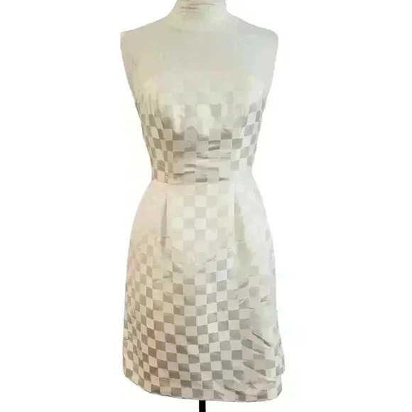 Vtg 1970s Strapless Dress & Jacket RARE NOS satin sz 8 NWT $1200 bride formal - Picture 6 of 16